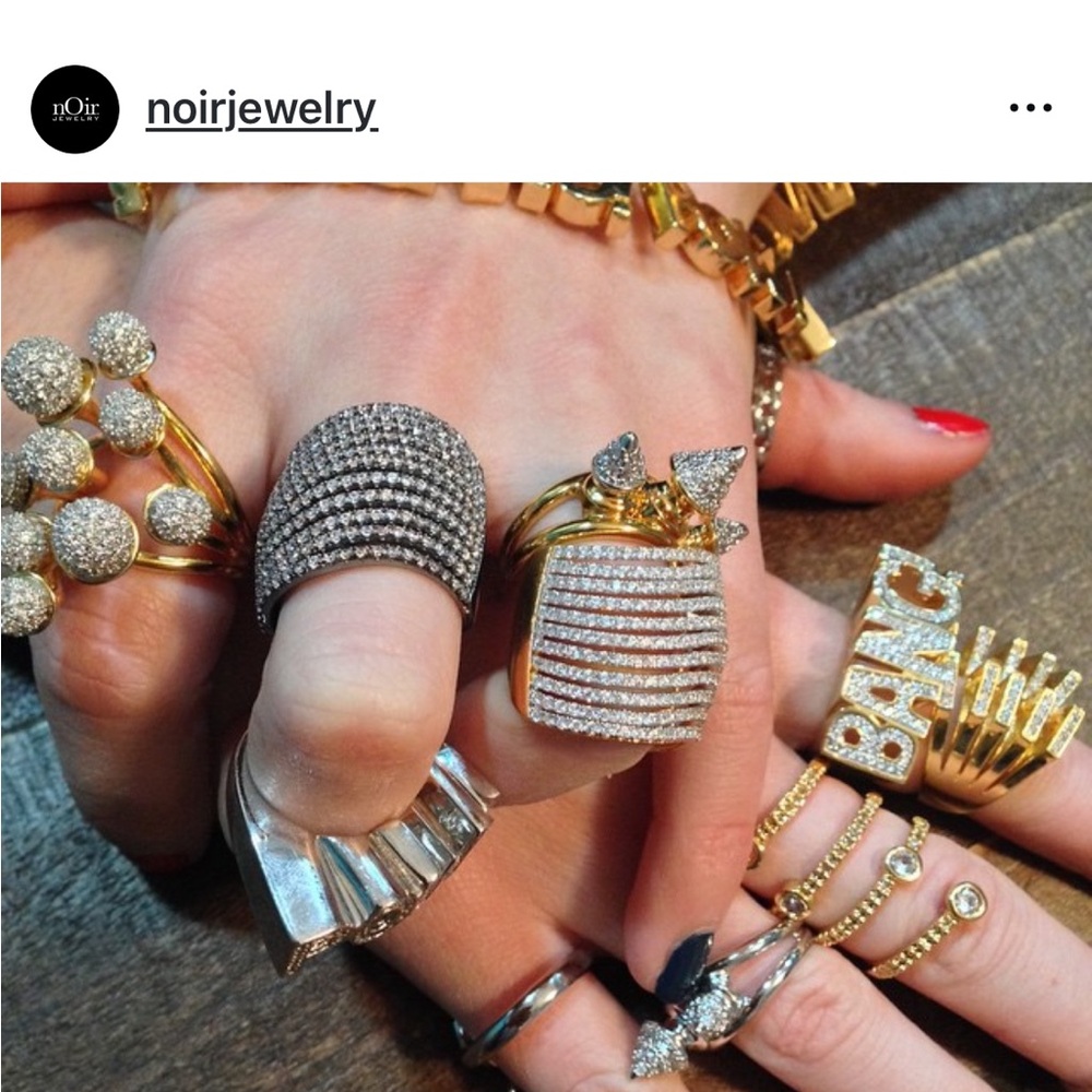 nOIr Cone pyramid ring new without tags - Picture 11 of 13